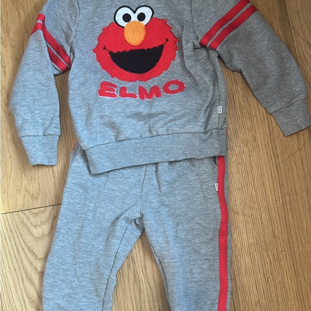 Little Sleepies 3T Elmo Sweatshirt and Pants Set